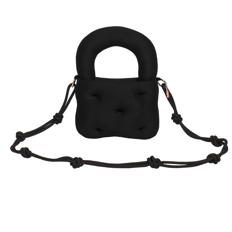 Mini Plush Purse (Black)