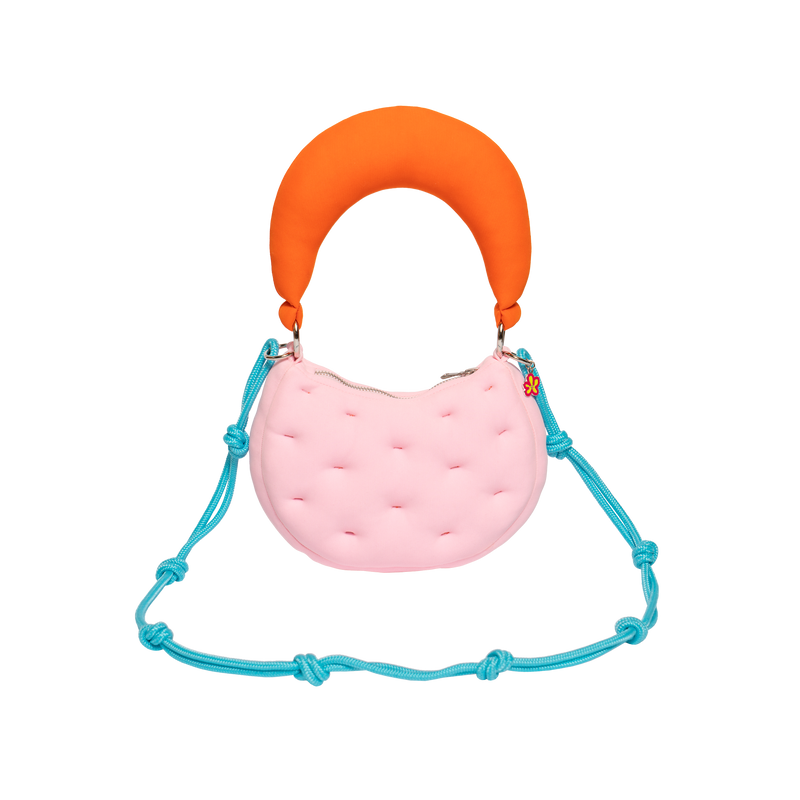 Mini Magnolia Purse (Orange/Baby Pink)