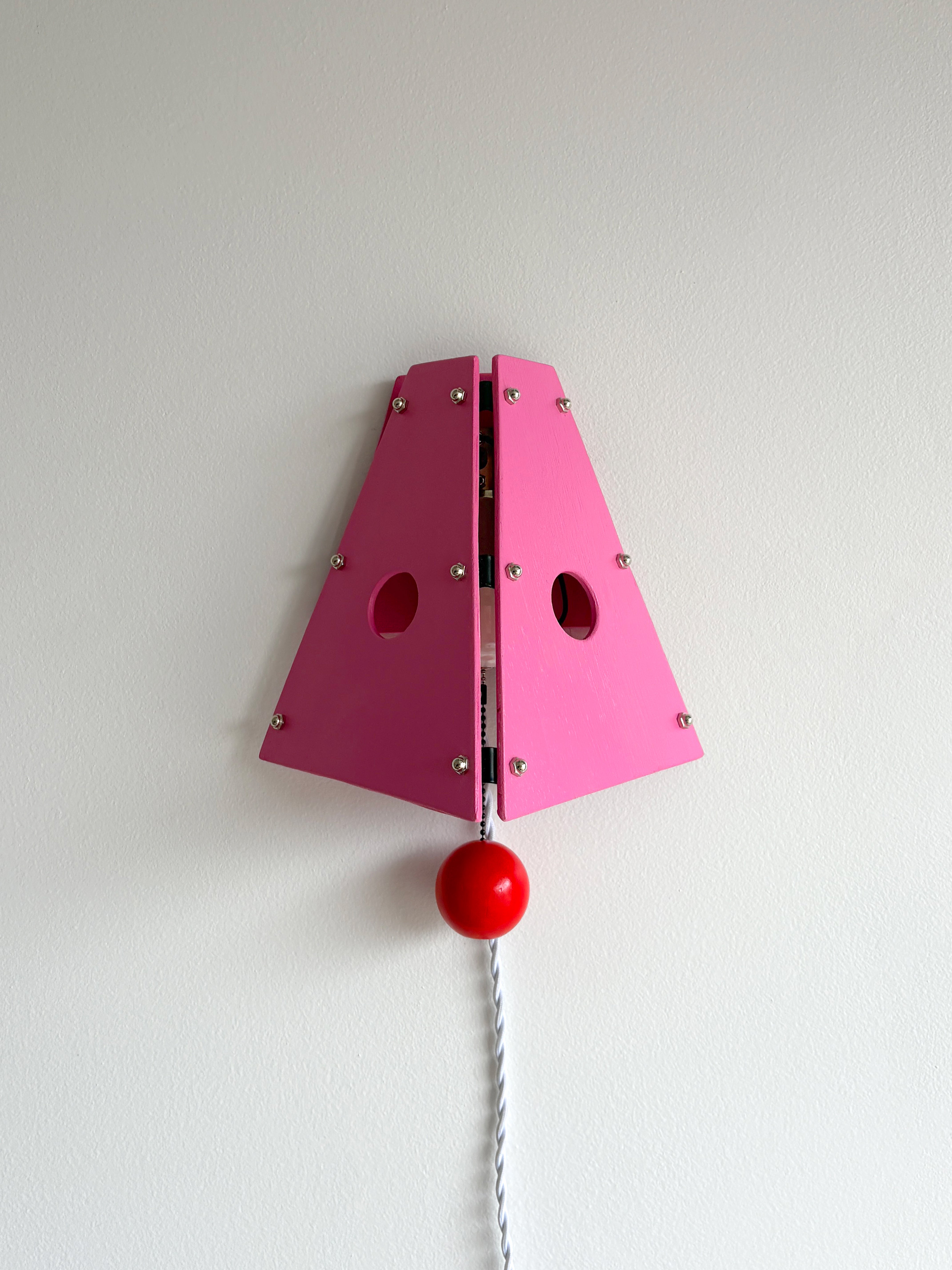 Block Sconce - Pink
