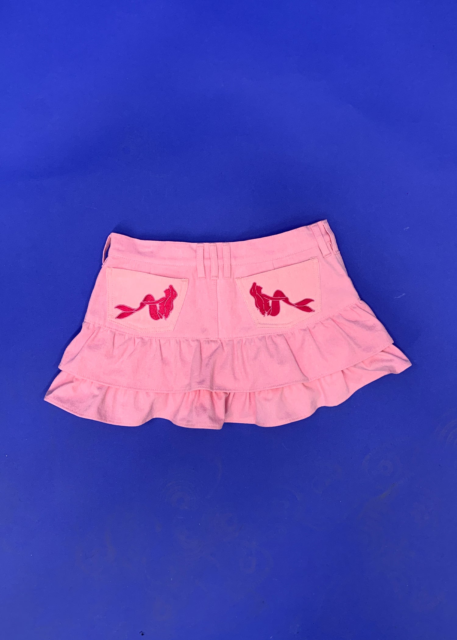 Archive Sale / Mermaid Denim Skirt - Baby Pink