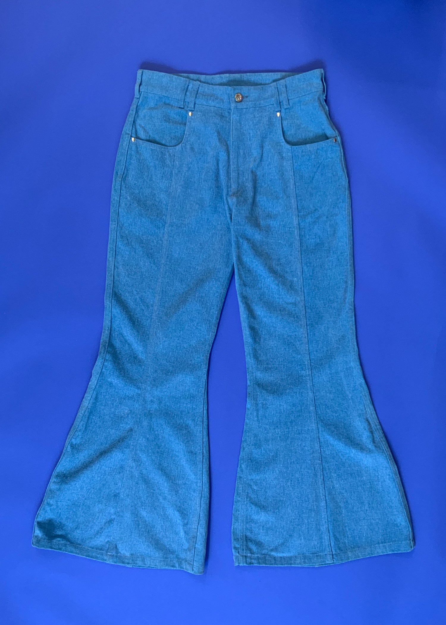 Archive Sale / Denim Flare Pants - Blue